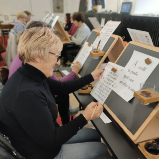 Calligraphy workshop for seniors